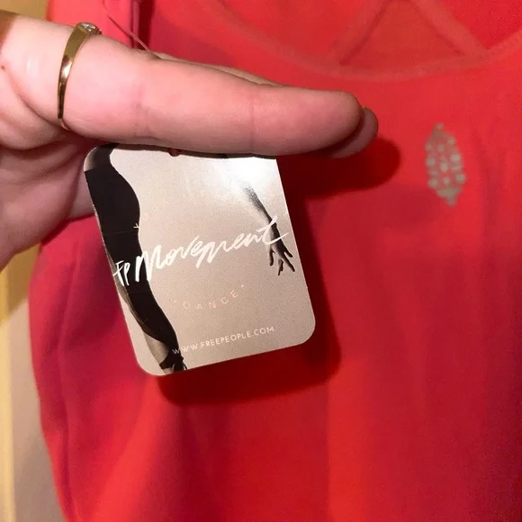 Strawberry Free People Movement Heart Of Gold Bodysuit Leotard Activewear - Picture 5 of 7